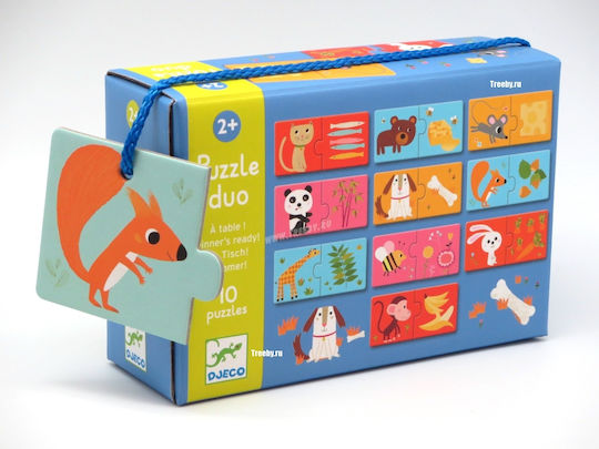 Kids Puzzle Match the Food for 2+ Years 2pcs Djeco