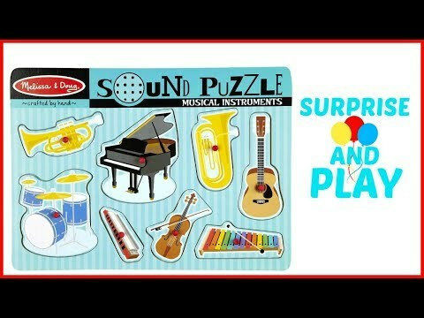 Дървено Детски Пъзел с Шипове Sound Musical Instruments 8бр Melissa & Doug