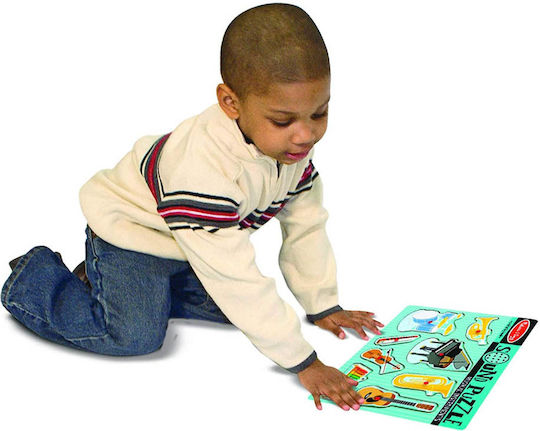 Дървено Детски Пъзел с Шипове Sound Musical Instruments 8бр Melissa & Doug