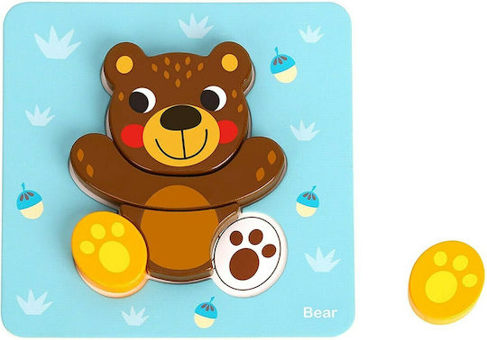 Ξύλινο Παιδικό Puzzle Mini Animals για 1+ Ετών 34pcs Tooky Toys