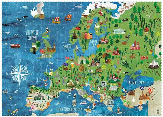 Kids Puzzle Discover Europe for 6++ Years 200pcs Londji