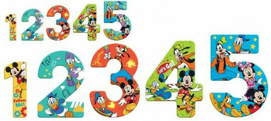 Παιδικό Puzzle Αριθμοί Mickey για 3+ Ετών 15pcs Luna