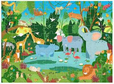 Kinderpuzzle Jungle Animals für 6++ Jahre 100pcs Luna