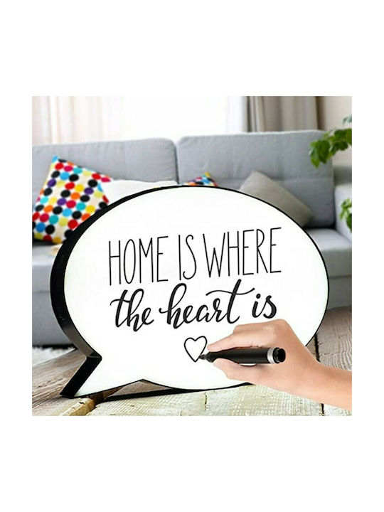 Grundig Speech Bubble Lustră Decorativă Panou Negru