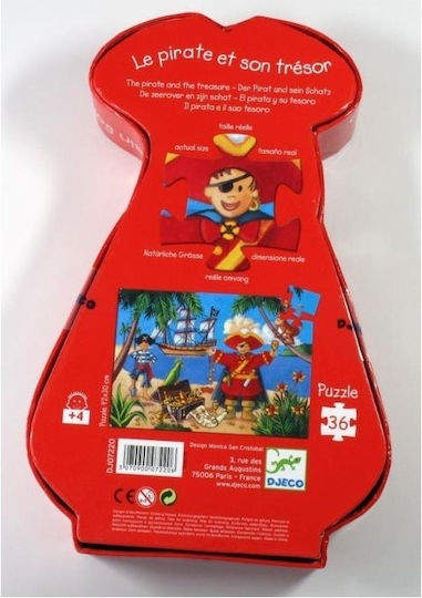 Παιδικό Puzzle Πειρατής για 3+ Ετών 36pcs Djeco