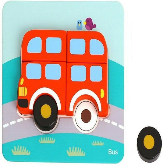 Ξύλινο Παιδικό Puzzle Μέσα Μεταφοράς 33pcs Tooky Toys