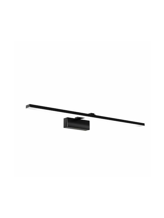 Alphab2b Modern Leuchte Wand mit Integrierter LED und Neutralweißes Licht Schwarz 54x13x3cm