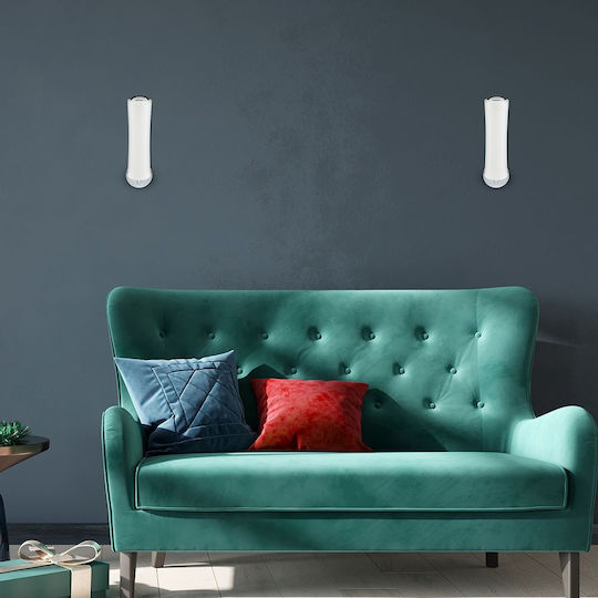 V-TAC VT-7025 Modern Leuchte Wand mit Integrierter LED und Warmweißes Licht 12.5x42cm