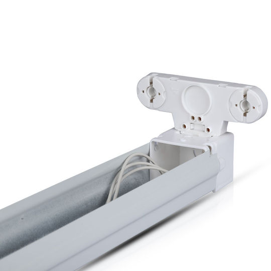 V-TAC Lighting Batten with 2 Slots for LED Lamps T8 60cm