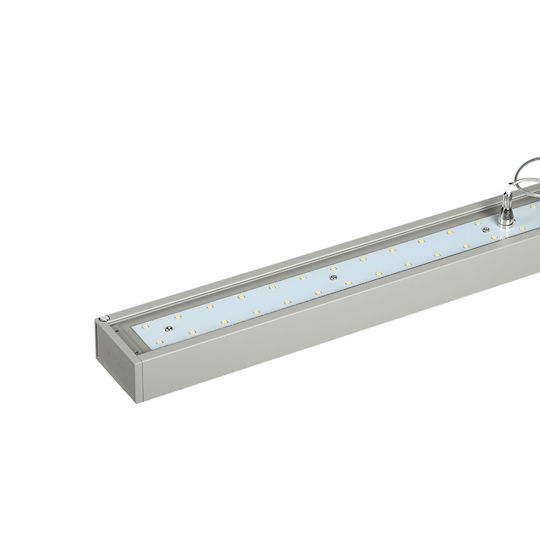 V-TAC LED Kommerzielle lineare Beleuchtung Leuchte Decke 60W Naturweiß IP20 mit einstellbarer Helligkeit B120xT6.4xH3.5cm