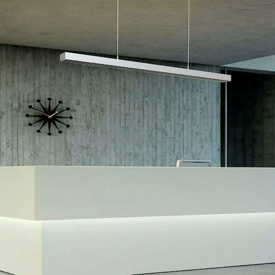 V-TAC LED Kommerzielle lineare Beleuchtung Leuchte Decke 60W Naturweiß IP20 mit einstellbarer Helligkeit B120xT6.4xH3.5cm