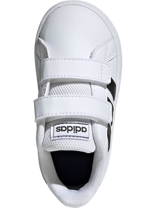 Grand Court GRAND COURT Kids Sneakers with Scratch Cloud White / Core Black