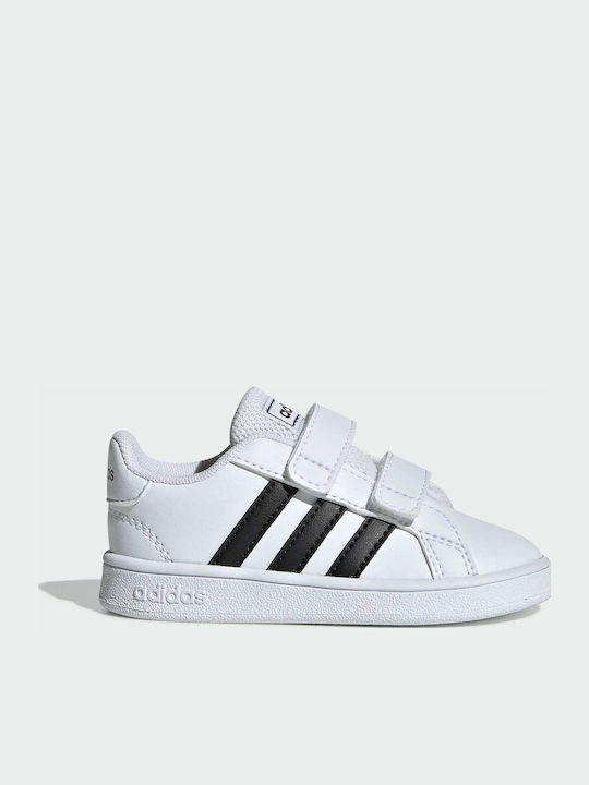 Grand Court GRAND COURT Kids Sneakers with Scratch Cloud White / Core Black