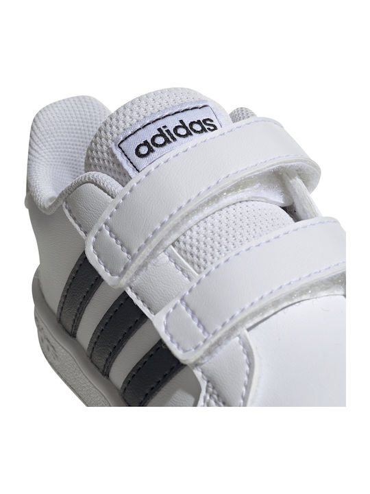 Grand Court GRAND COURT Kids Sneakers with Scratch Cloud White / Core Black