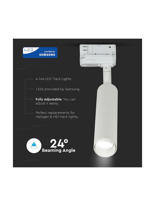 V-TAC Единично LED Студено бяло Спот в Бял Цвят