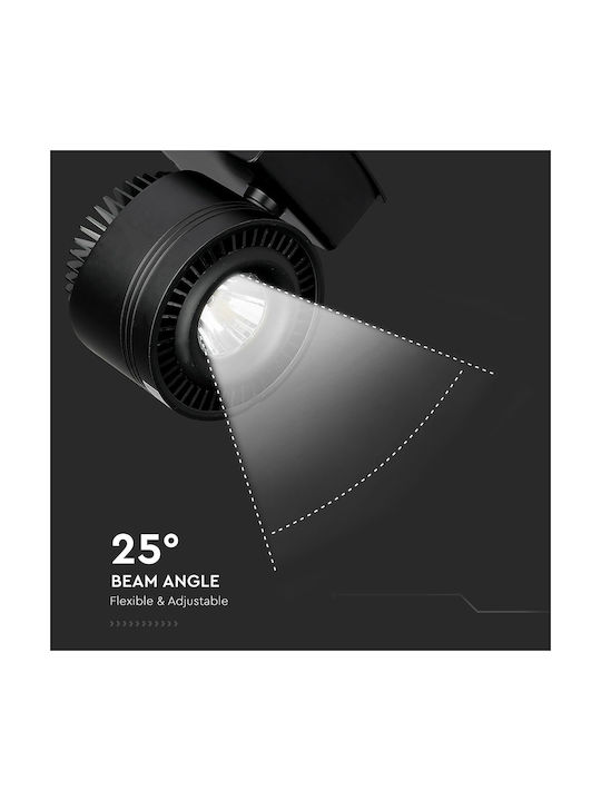 V-TAC Single Spot with Socket E14 in Black Color