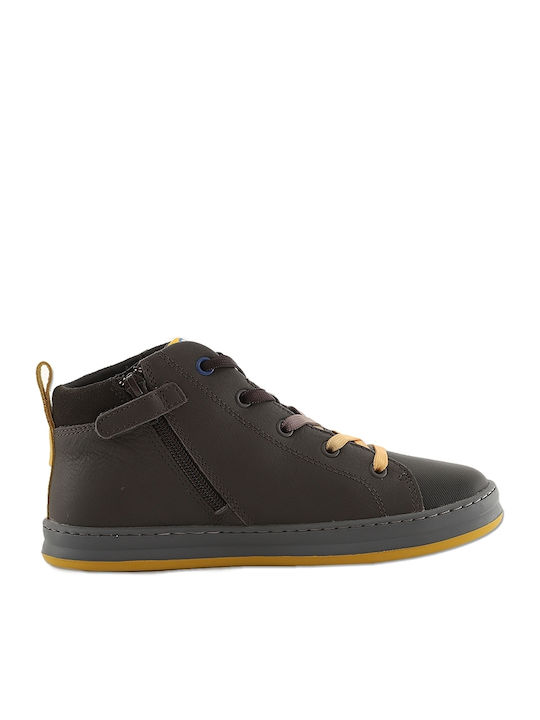 Twins Παιδικά Sneakers High Ανατομικά Γκρι