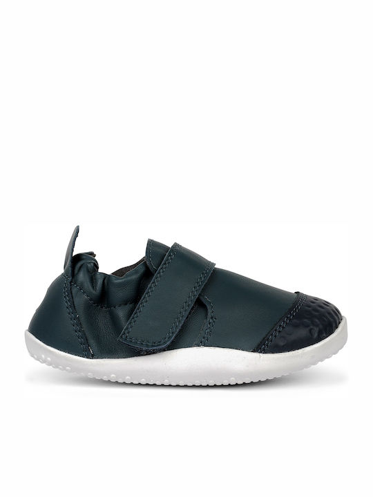 Step up Xplorer Go Trainer Παιδικά Sneakers Ανατομικά με Σκρατς Navy Μπλε