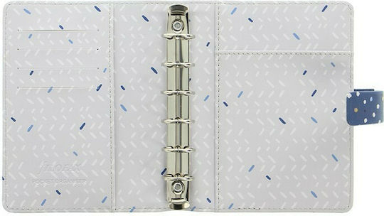 Filofax Indigo Pocket Täglich Veranstalter Blau 12.7x14.5cm Schnee