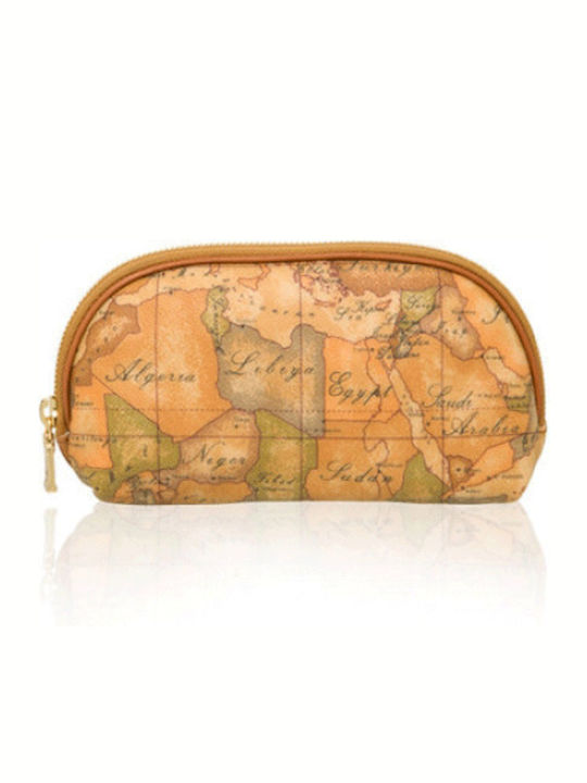 Damen Necessaire in Tabac Braun Farbe 11cm