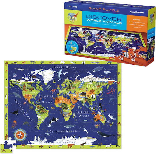 Kids Puzzle 3D World for 5+ years+ Years 100pcs Crocodile Creek