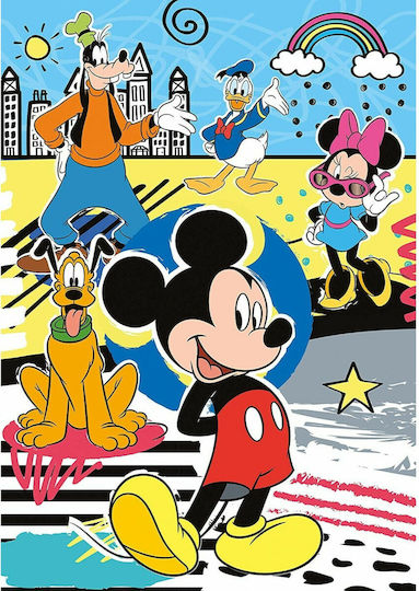 Kids Puzzle Disney Mickey 2 In 1 for 5+ Years 104pcs Clementoni