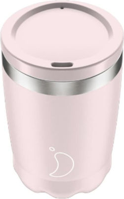 Chilly's Coffee Cup Thermos Glass Pink 340ml Blush 200942