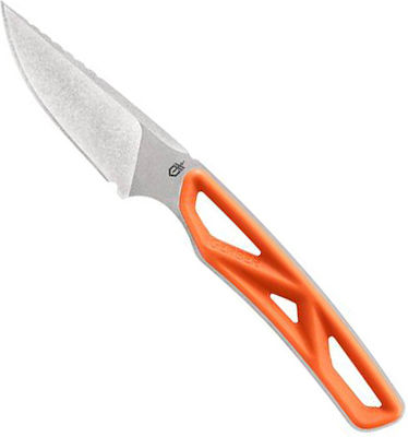 Gerber Exo Mod Caper Messer Orange mit Klinge aus Rostfreier Stahl in Scheide