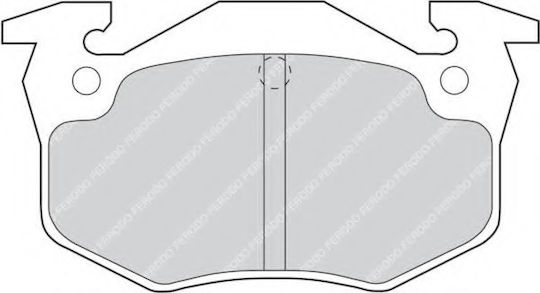 Ferodo Brake Pad Rear 4pcs for Citroen Saxo / Xsara / ZX Peugeot 106 / 205 / 206 / 306 / 309 Renault Clio