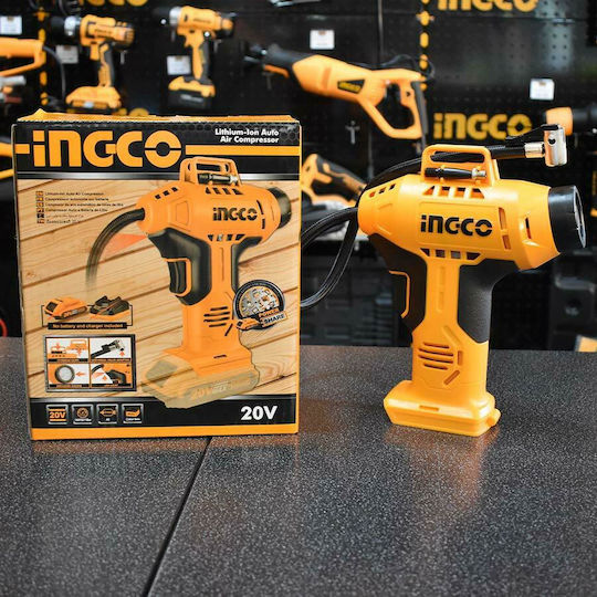 Ingco Car Tire Pump 150PSI Rechargeable 20V (Without Battery)