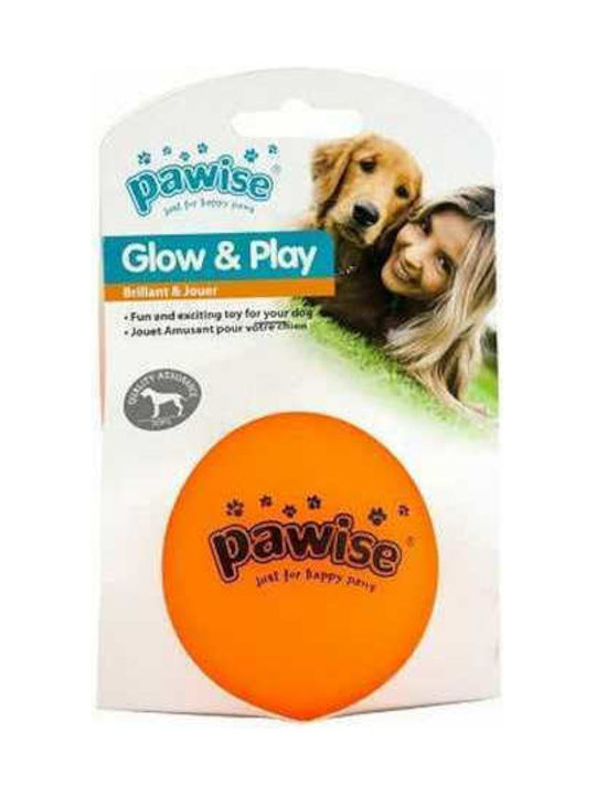 Pawise Vinyl Dog Toy Ball Large Orange 9cm