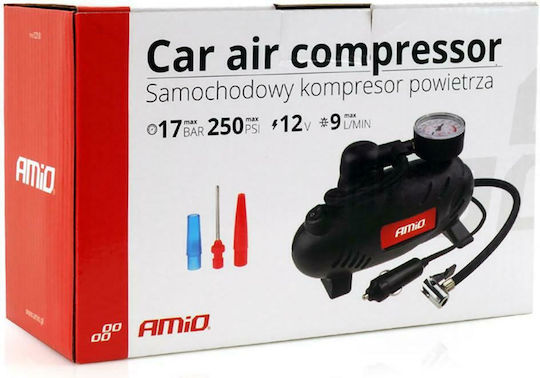 AMiO Car Tire Pump 250PSI with Cable 12V