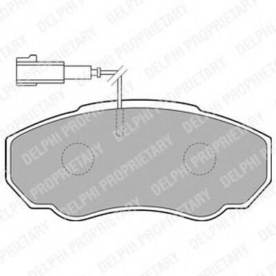 Delphi Brake Pad Front 4pcs for Citroen Jumper Fiat Ducato Peugeot Boxer