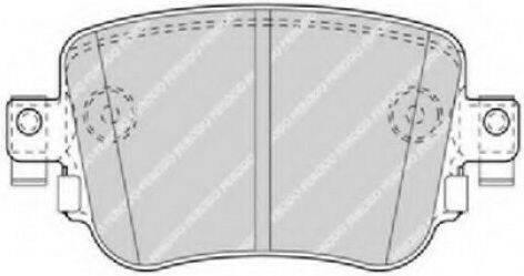 Ferodo Brake Pad Rear for Audi A1 Seat Alhambra / Leon Skoda Octavia Volkswagen Caddy