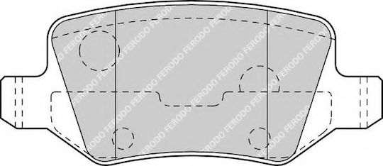 Ferodo Σετ Τακάκια Πίσω 4τμχ για Mercedes-Benz A Class / B Class / Vaneo