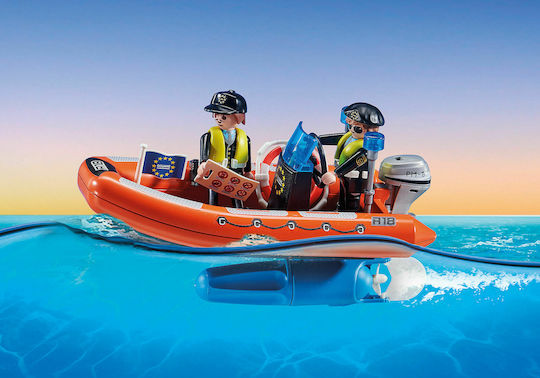 Playmobil City Action Cargo Ship with Boat for 4-10 years old