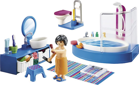 Playmobil Dollhouse Πολυτελές Λουτρό με Μπανιέρα για 4 ετών