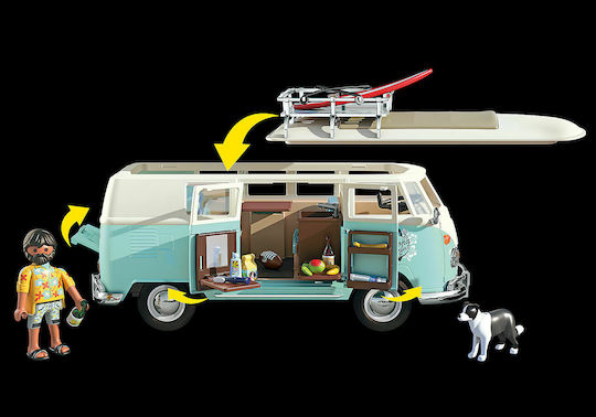 Playmobil Volkswagen T1 Camping Bus Special Edition за 5-99 години