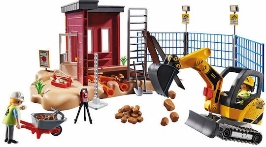 Playmobil Stadt Aktion Mini Excavator with Building Section für 5+ Jahre Jahre