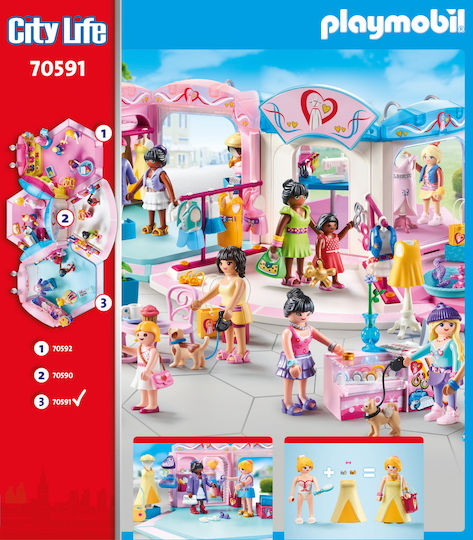 Playmobil City Life Magazin de Modă pentru 5-12 ani