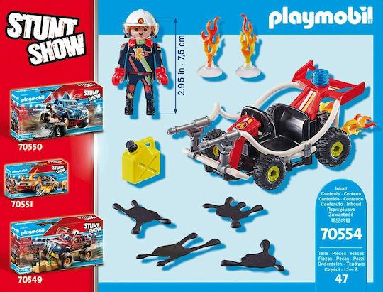 Playmobil Stunt Show Stunt Show Fire Quad for 4-10 years old