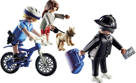 Playmobil City Action Police Bicycle with Thief for 4-10 years old