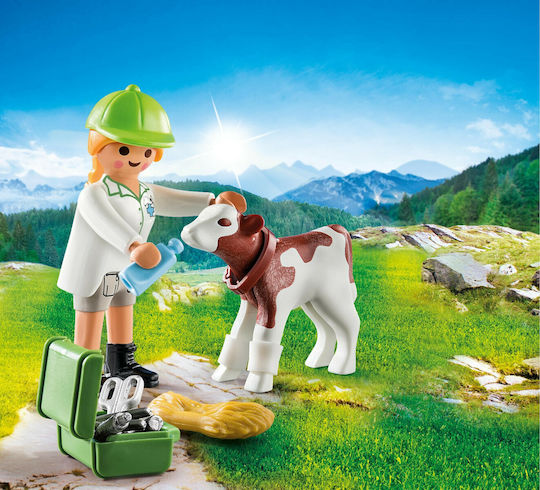 Playmobil Special Plus Vet with Calf for 4+ years old years old