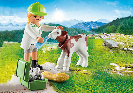 Playmobil Special Plus Vet with Calf for 4+ years old years old