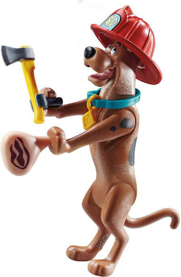 Playmobil Scooby-Doo Collectible Firefighter Figure for 5-12 years old