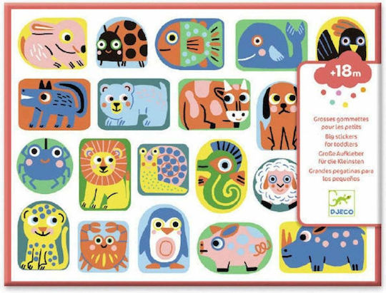 Djeco Stickers Animals for Children 3+ years Years 160pcs