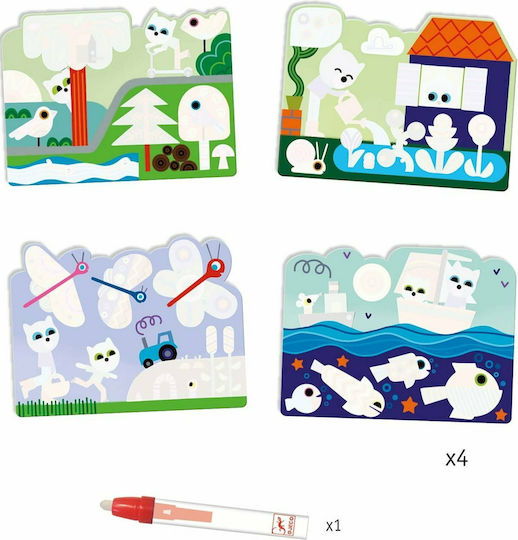 Djeco Painting Garden With Magic Markers for Children 1.5+ Years