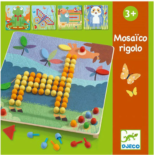Djeco Mosaik Bildkomposition mit Dübel Spaß für Kinder 3+ Jahre alt+ Jahre