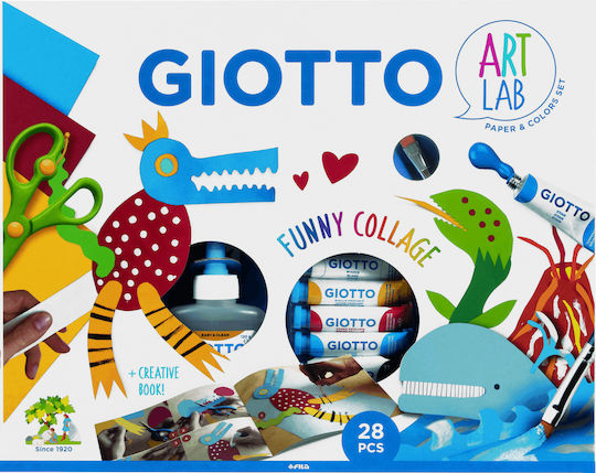 Giotto Колаж Комплект за творчество Art Lab Funny Collage за Деца 8+ години+ Години 28бр