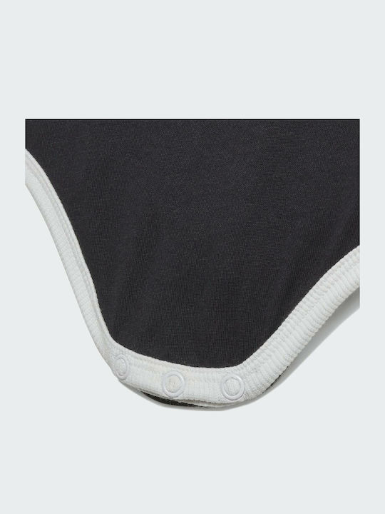 adidas 3 Stripes Onesie Babystrampler Kurzärmelig mit Zubehör Schwarz